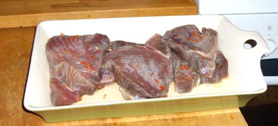 Rå tonfisk