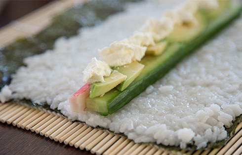 hemmagjord sushi