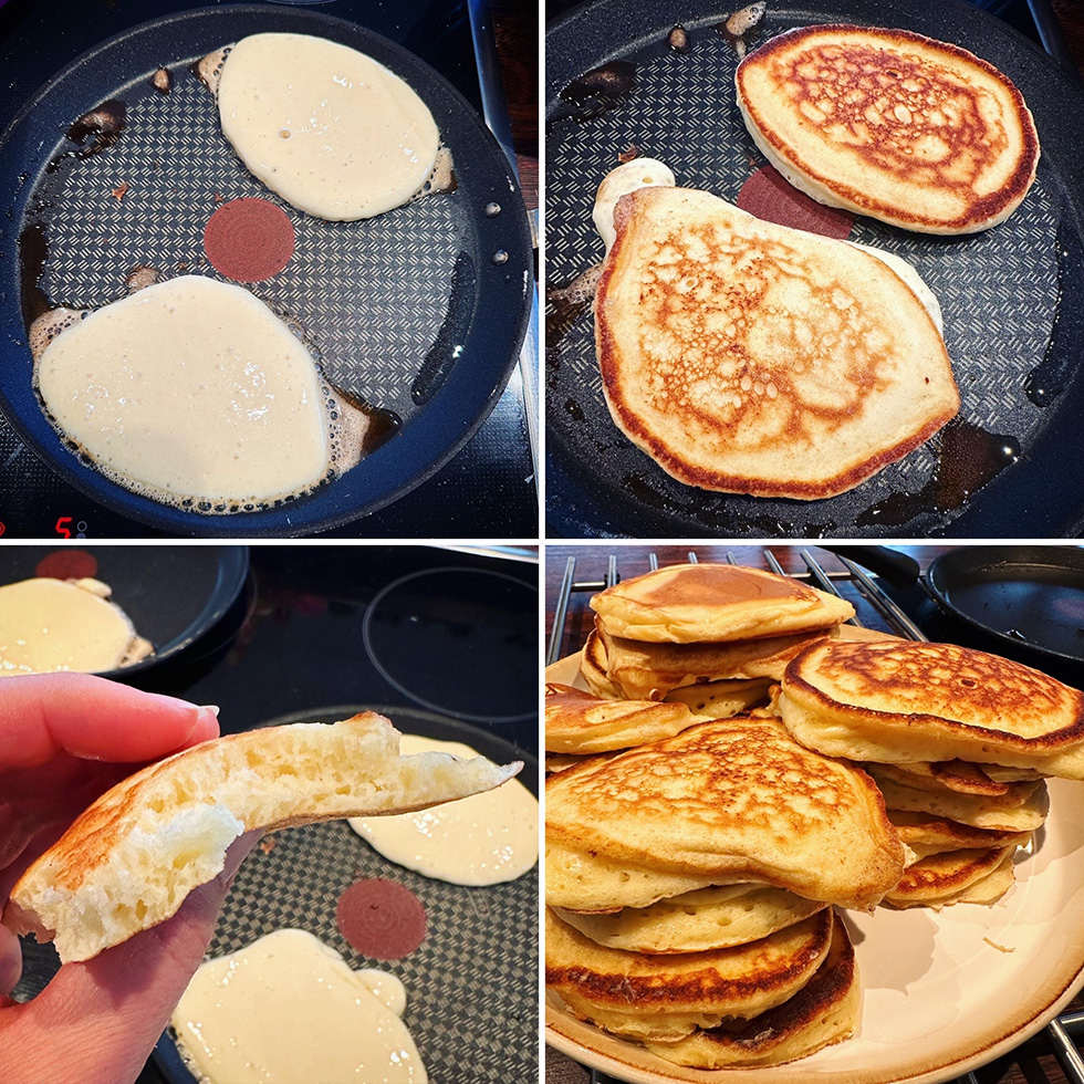 hur man tillagar American pancakes