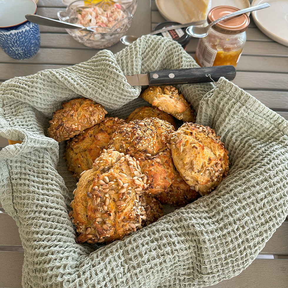 Frukosten serverad