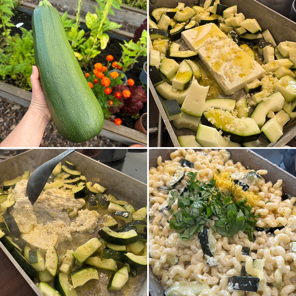 Tiktok fetaostpasta med zucchini