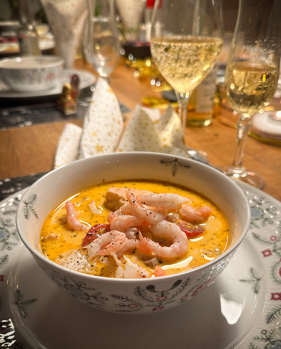 Gräddig ljuvlig Bouillabaisse