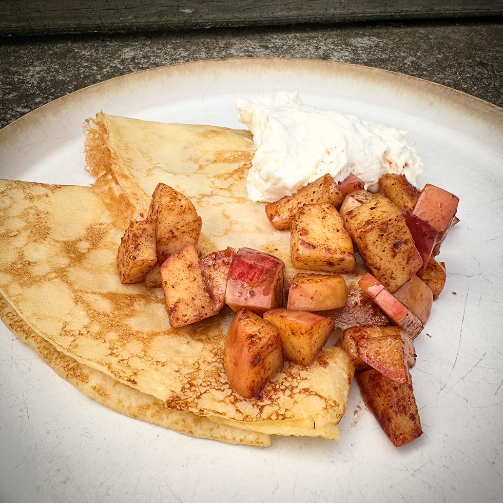 kanelstekta äpplen
